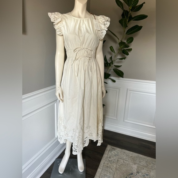 CLEOBELLA Allegra Midi Dress in Ivory sz XS NWT 288$ - Picture 12 of 16